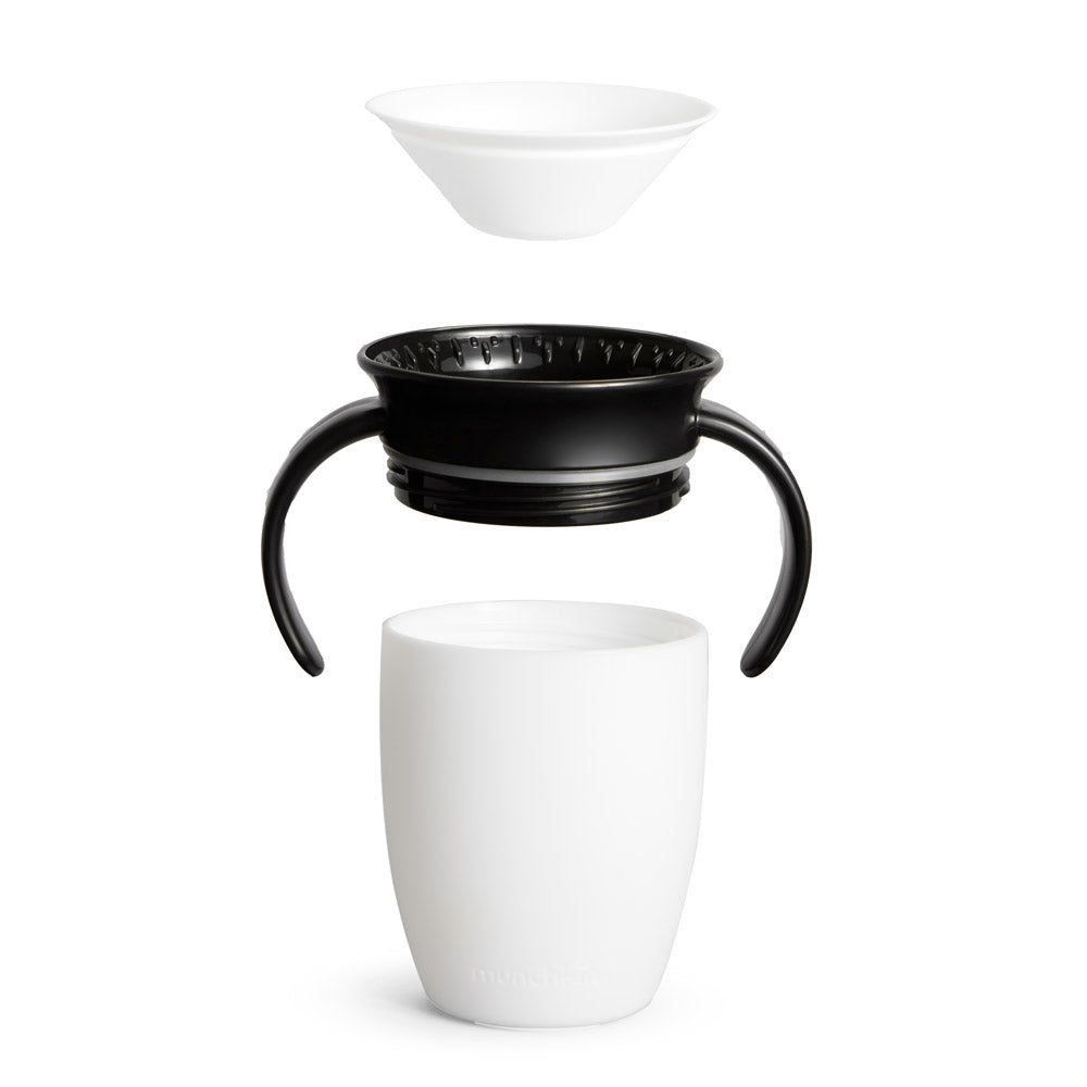 Miracle® 360° Black & White Trainer Cup, 7oz, 2pk (J037)