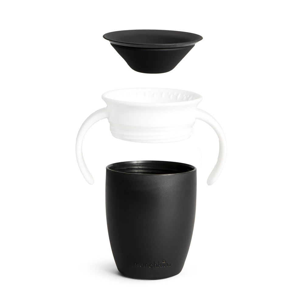 Miracle® 360° Black & White Trainer Cup, 7oz, 2pk (J037)